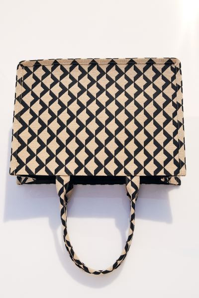 Sac shopping en tissu jacquard | H&M (FR, IT, ES, PT, BE)