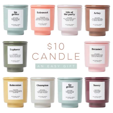 Gift-giving made easy with these $10 personality candles! Choose the scent that matches their unique vibe. 

#PerfectGift #PersonalityCandles #ThoughtfulGifts #EasyGifts

#LTKHome #LTKFindsUnder50