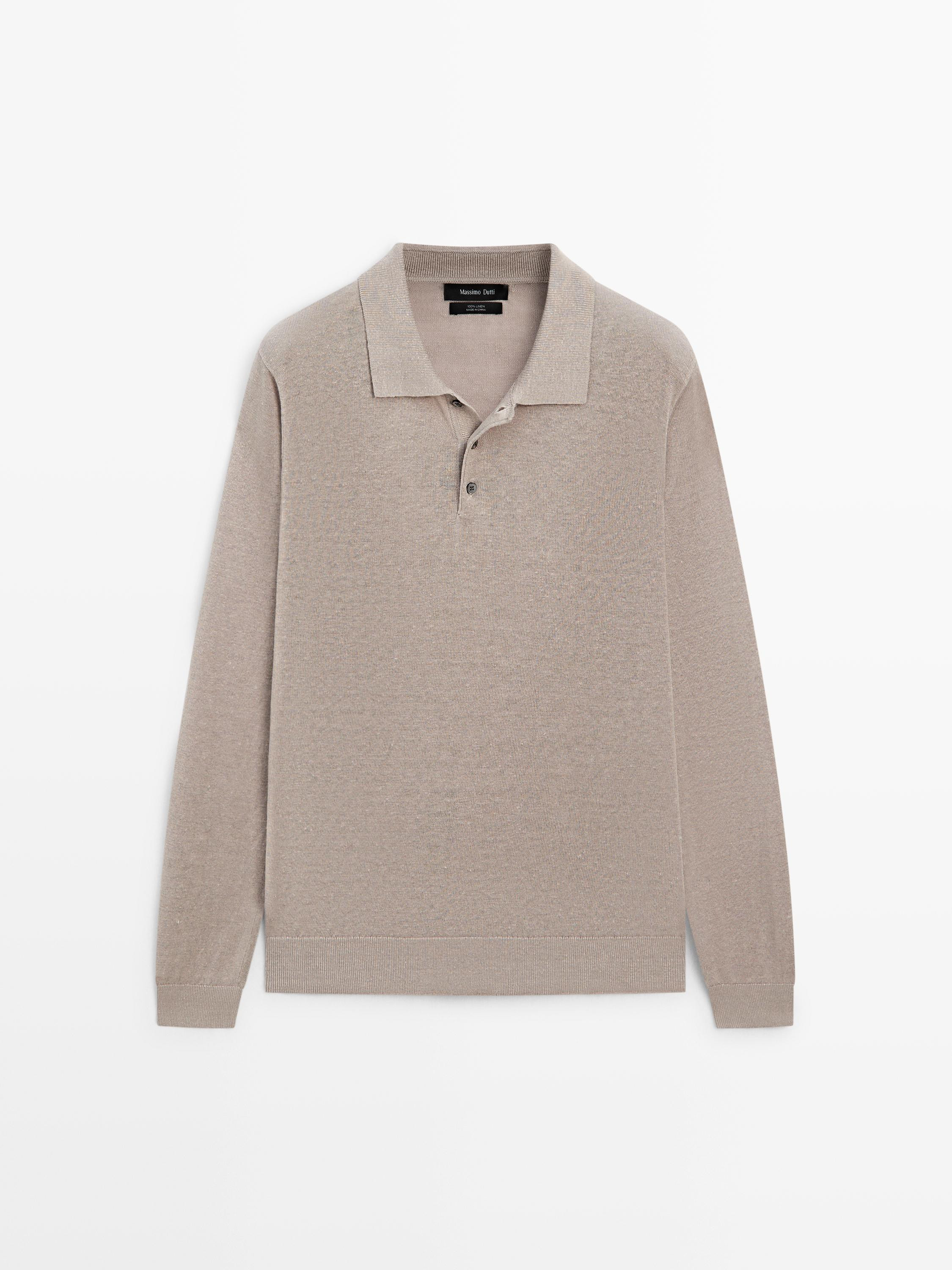 VIEW LOOK
100% linen knit polo collar sweater
    
 $130  Colour  Stone  +4  Add to basket | Massimo Dutti US