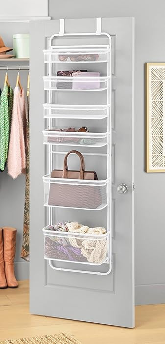 Whitmor Over The Door Organizer - 6 Sections - Pantry, Bathroom, Accessory Organizer - Metal and ... | Amazon (US)