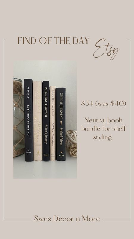 Find of the day…these great neutral shelf decor books on sale now!

#LTKsalealert #LTKunder50 #LTKhome