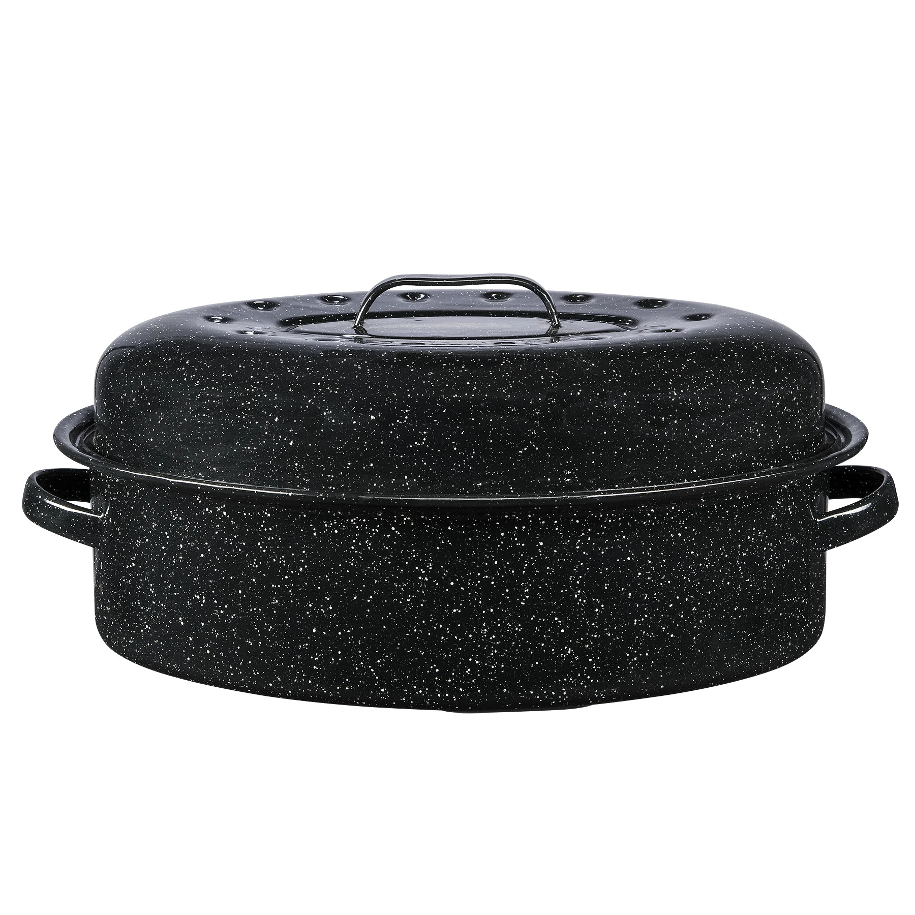 Granite Ware 18" Covered Oval Roaster, 15 Pound Capacity, Roasting Pan - Walmart.com | Walmart (US)