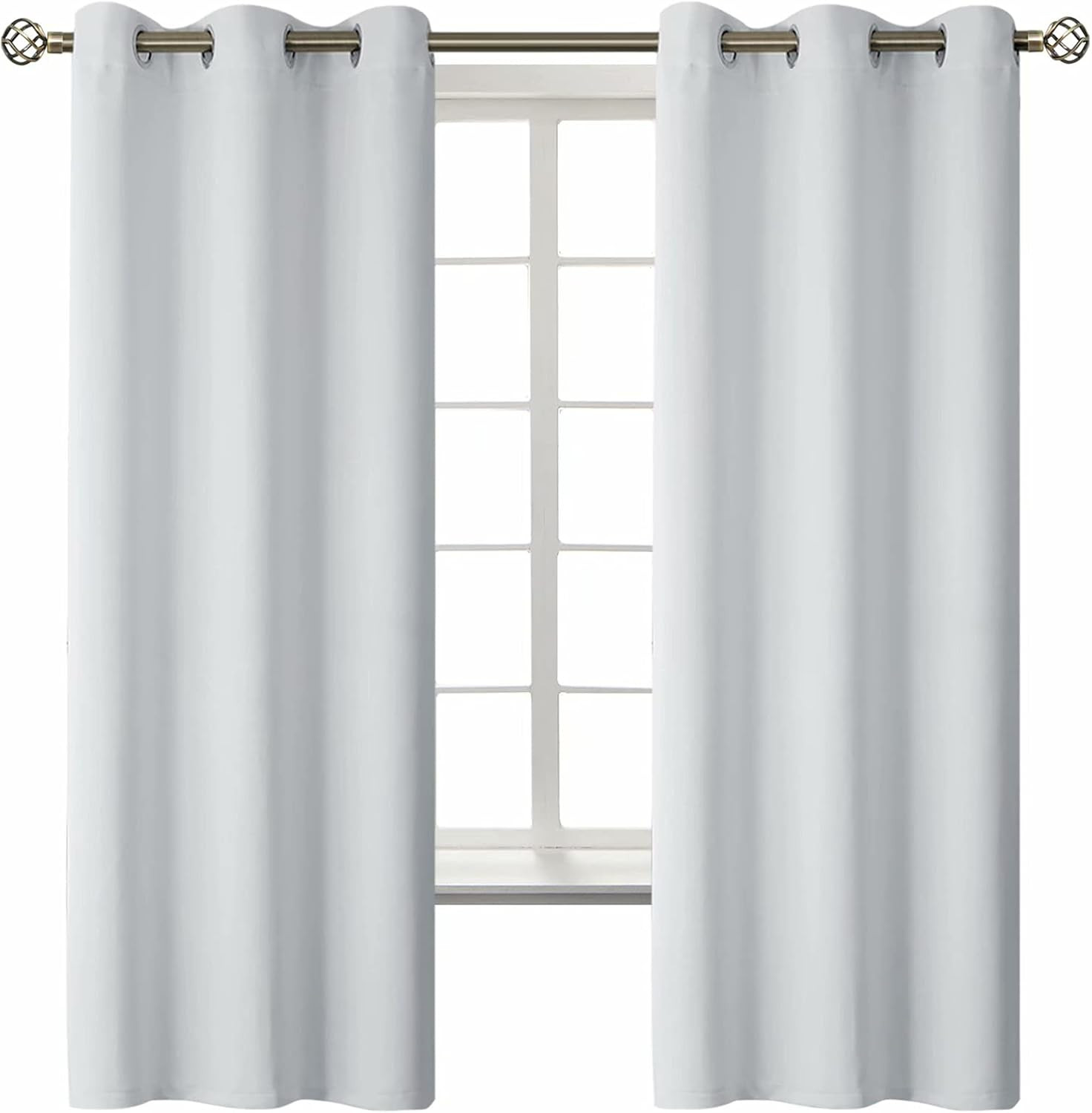 BGment Room Darkening Curtains 63 Inches Long - Grommet Thermal Insulated Drapes Window Treatment... | Amazon (US)