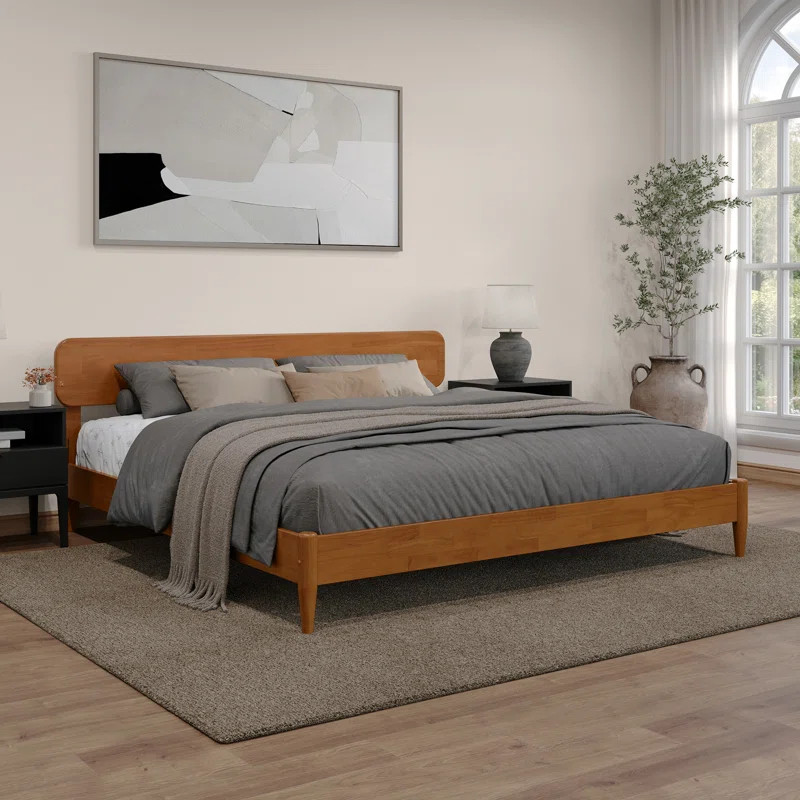 Vetu Solid Wood Platform Bed | Wayfair North America