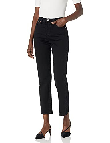 Levi's Women's Premium Wedgie Straight Jeans, Black Sprout, 31 | Amazon (US)