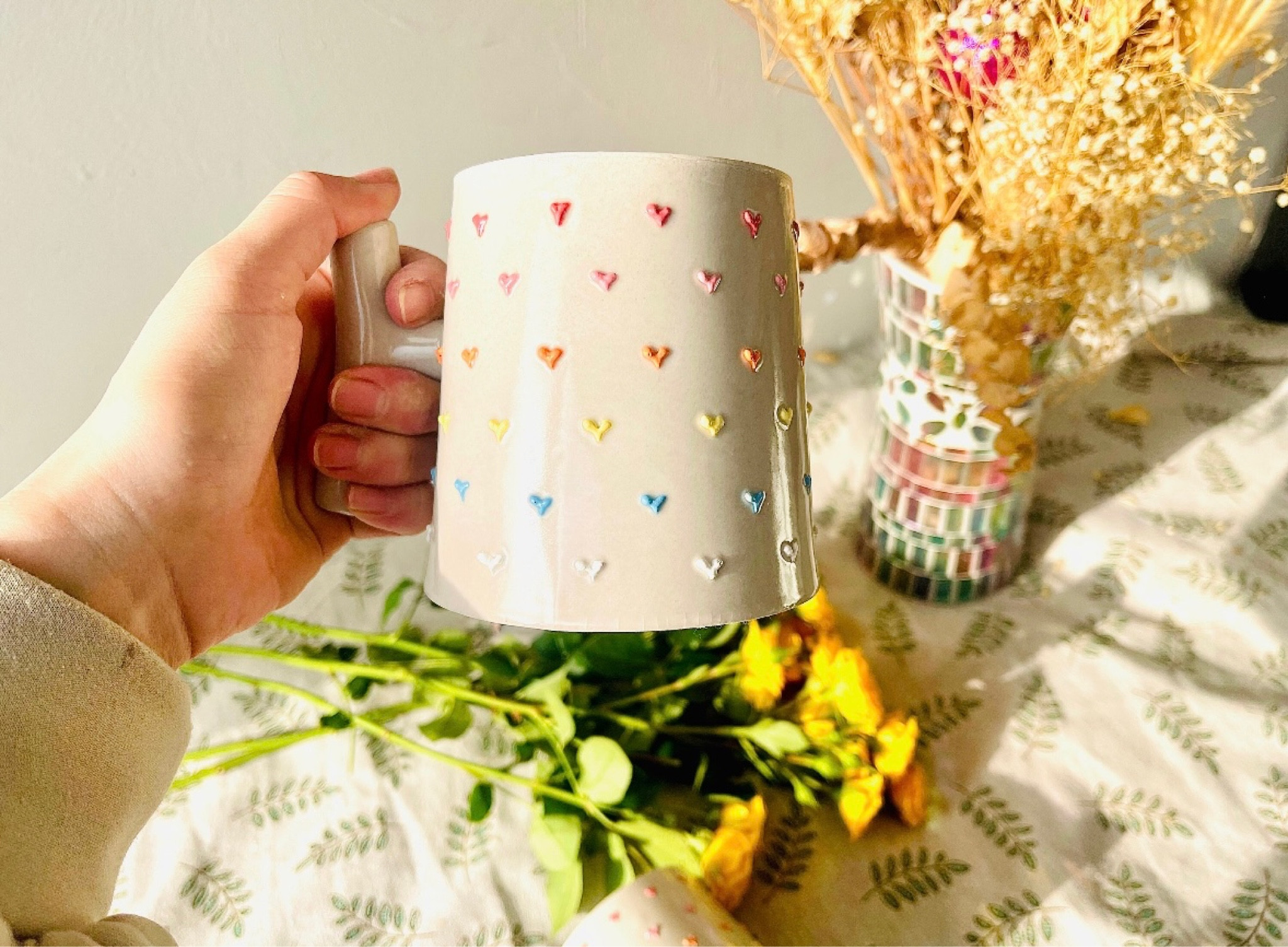 Funky Valentine’s Day coffee mug! This one would also work for pride month 🩷🫶

Etsy find, handmade, cute mug, aesthetic home 

#LTKGiftGuide #LTKhome
