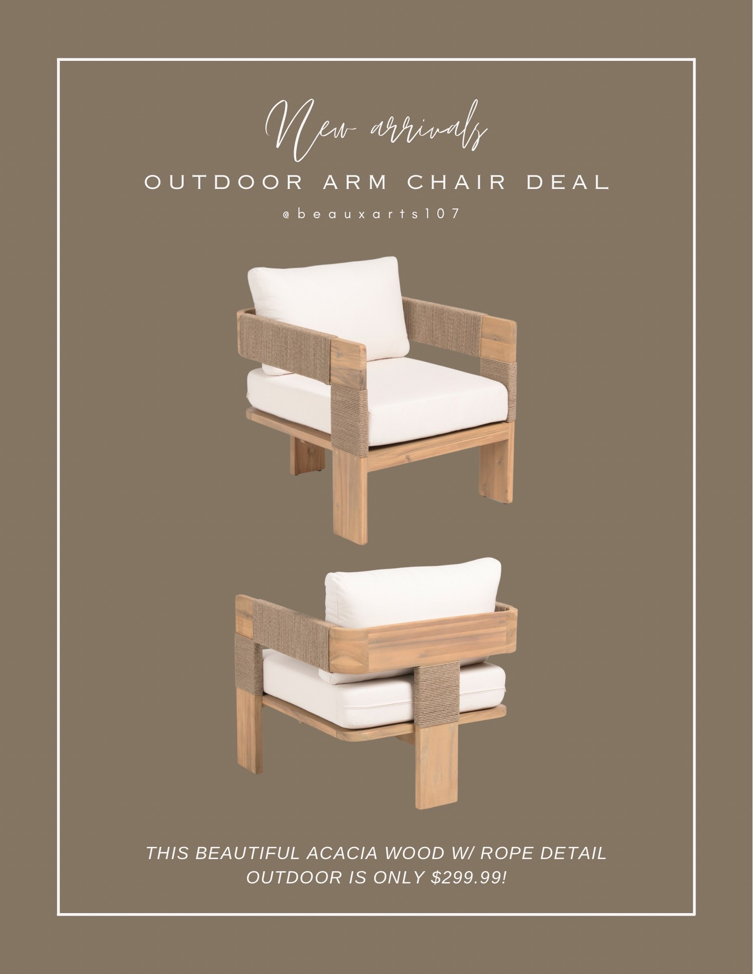Save on this beautiful new chic outdoor chair for a high end look at a steal!

#LTKHome #LTKSaleAlert #LTKStyleTip
