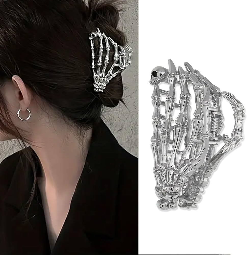 Ghost Hand Metal Hair Claw Clips Halloween Hair Accessories Decorations, Halloween Hair Clips for... | Amazon (US)