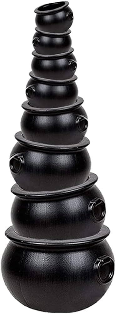 PMU Halloween Cauldron 8pc Set Assorted- Cauldron Plastic Buckets with Handle - Halloween Party C... | Amazon (US)