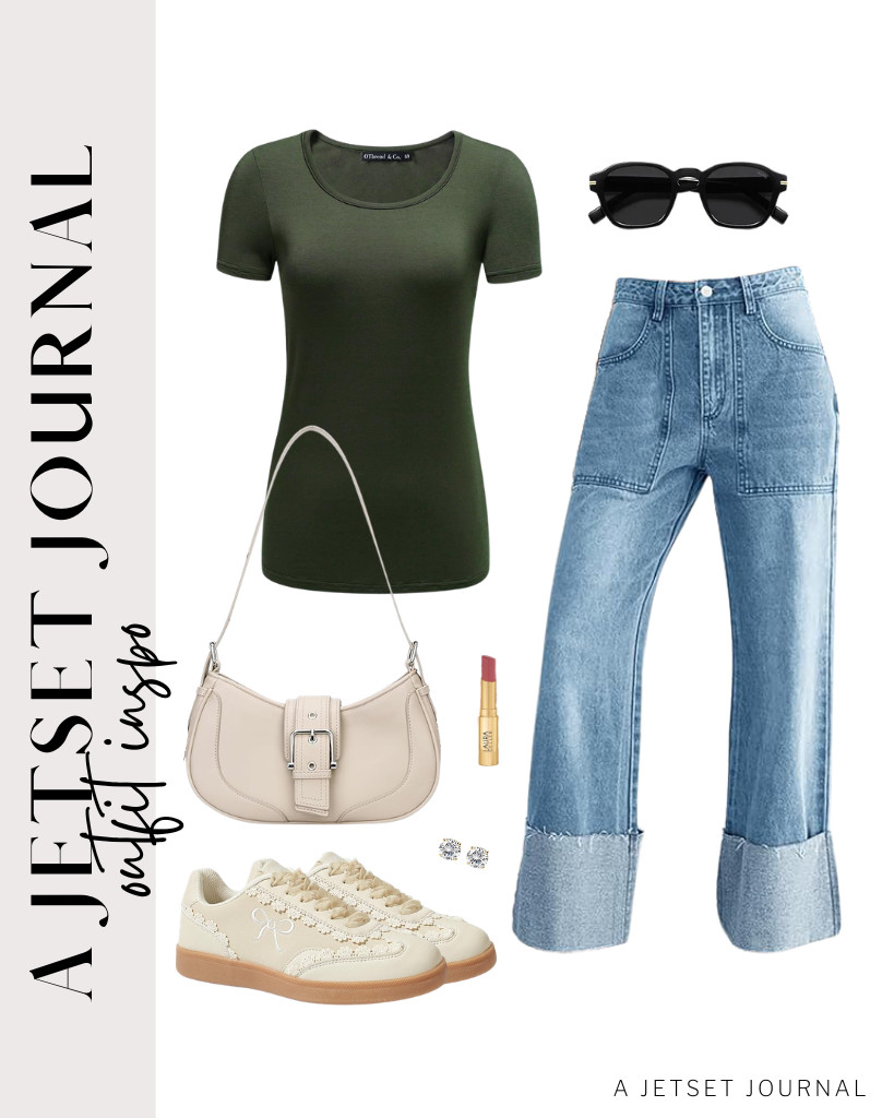 I love this combination of OThread basic tees and jeans. Pair it with this shoulder bag and sneakers from LUCKY STEP, then wear these SOJOS retro sunnies. Finish the look with these stylish stud earrings.


#LTKSeasonal #LTKSaleAlert #LTKTravel 

 