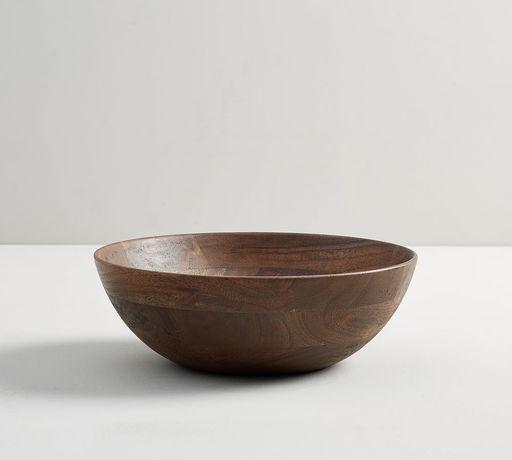 Chateau Acacia Wood Salad Bowl, Small - Brown | Pottery Barn (US)