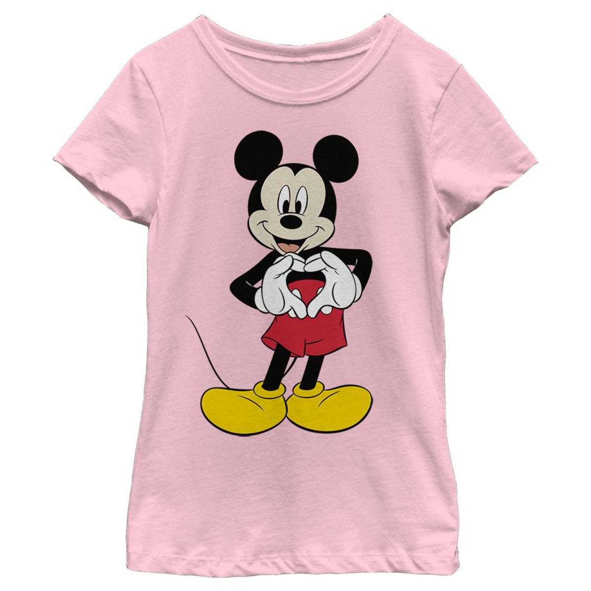 Girl's Disney Mickey Mouse Heart T-Shirt | Target
