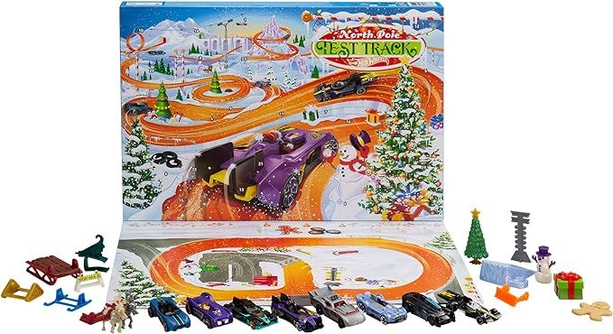Hot Wheels 2021 Advent Calendar with 24 Surprises That Include 8 1:64 Scale Vehicles & Other Cool... | Amazon (US)