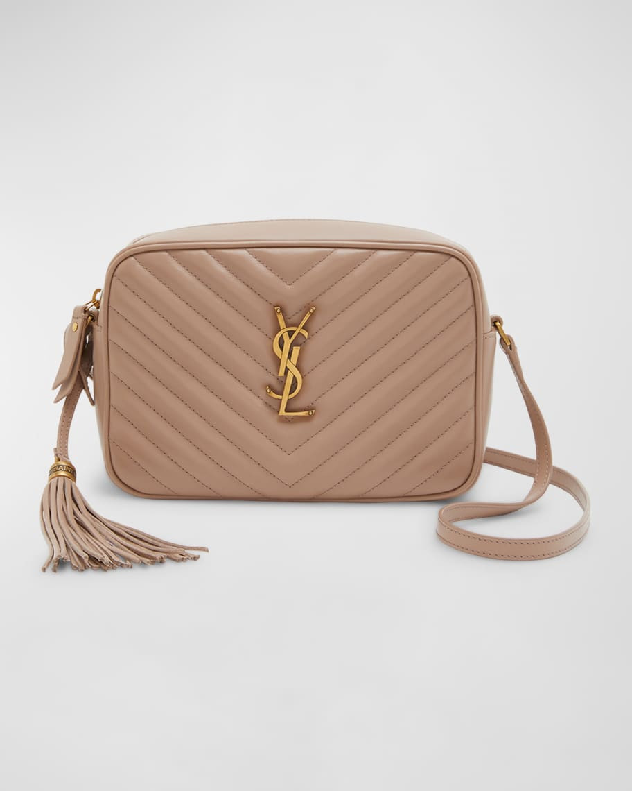 Saint Laurent Lou Medium YSL Quilted Camera Crossbody Bag with Pocket | Neiman Marcus
