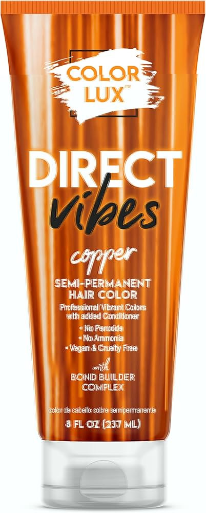 Direct Vibes Semi-Permanent Hair Color, Copper, Vibrant & Long-Lasting Shade, Ammonia-Free, Vegan... | Amazon (US)