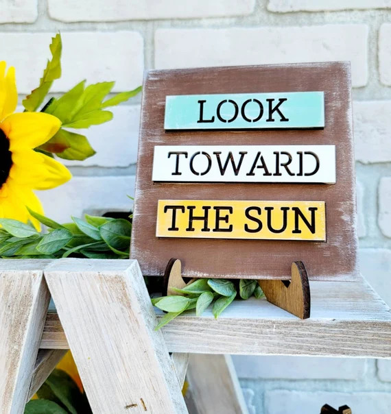 Sunflower Tiered Tray Set  Summer Tray Decor  Fall Tiered | Etsy | Etsy (US)