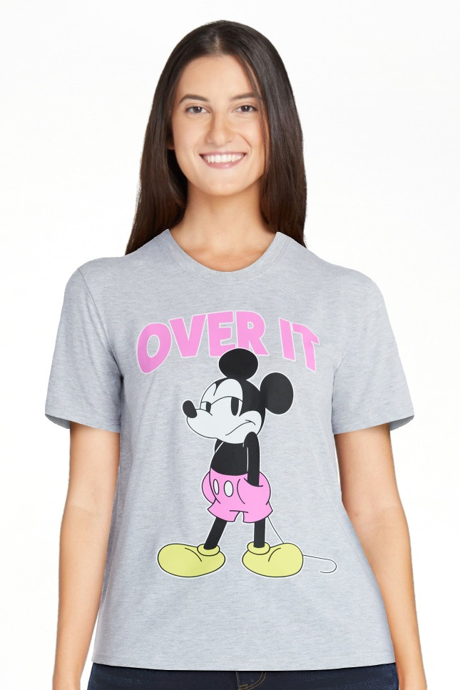 Mickey Mouse Women's Graphic Tee with Short Sleeves, Sizes XXS-XXL | Walmart (US)