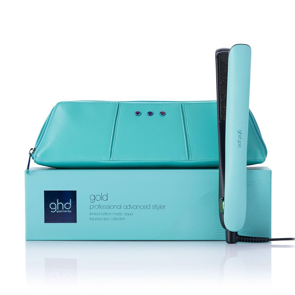 ghd Gold ― 1" Flat Iron Hair Straightener | Limited Edition in Mystic Aqua | Professional Ceram... | Amazon (US)