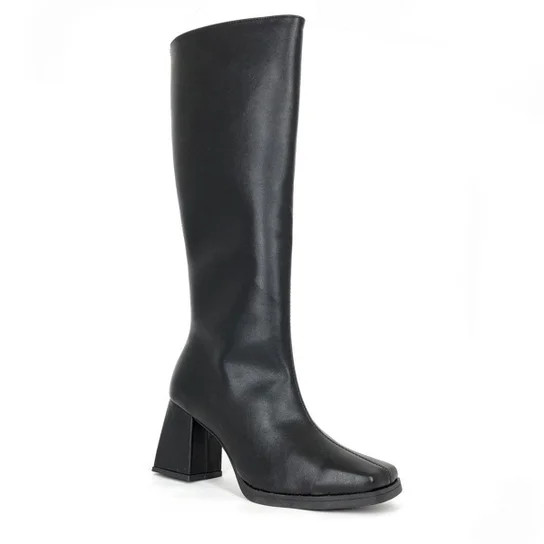 Bota Cano Alto Longo Montaria Salto Grosso Bloco - Preto | Zattini (BR)