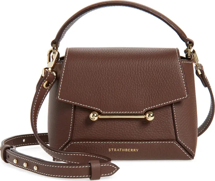 Strathberry Mini Mosaic Leather Top Handle Bag | Nordstrom | Nordstrom