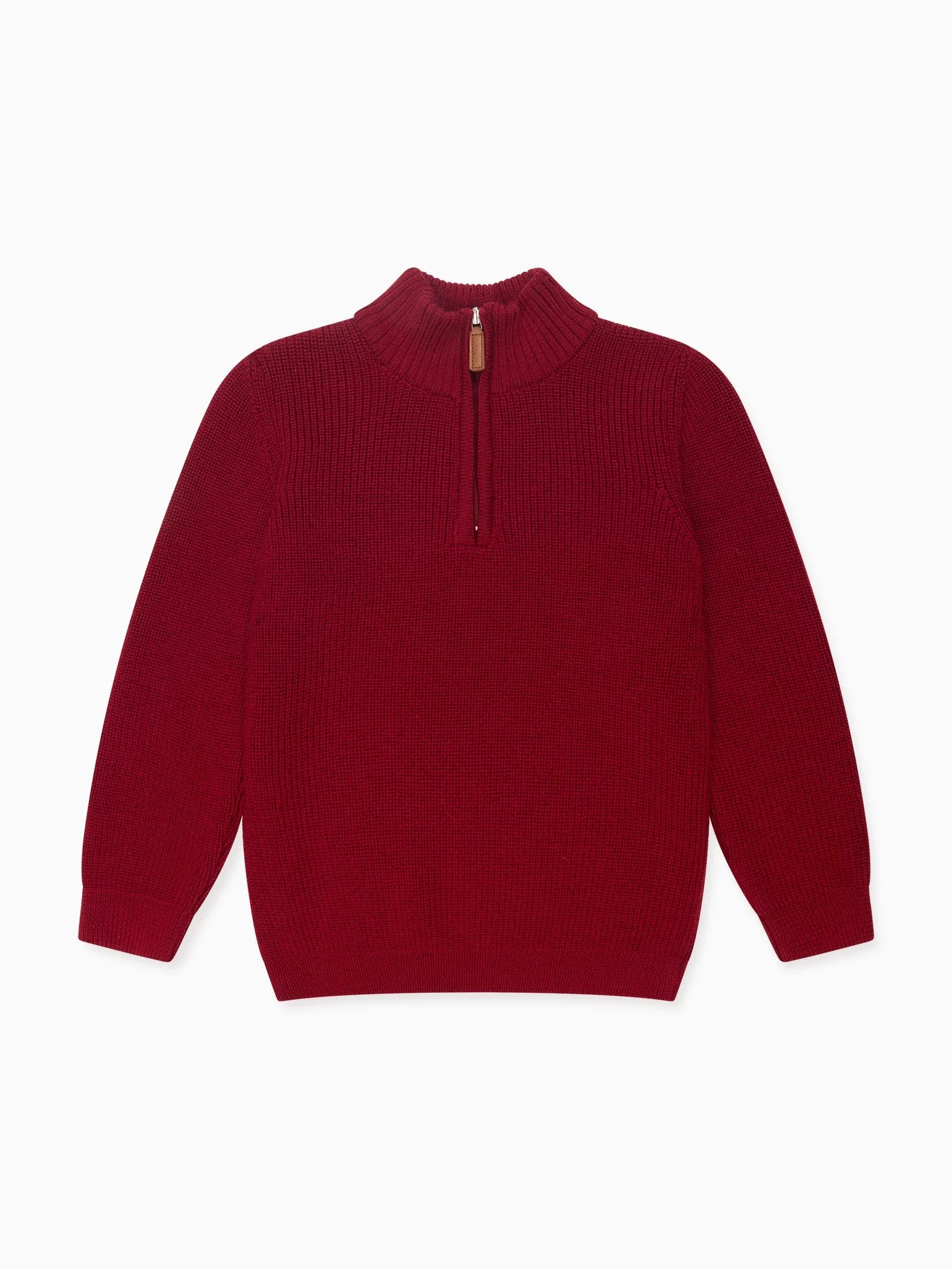 Burgundy Sonny Merino Boy Jumper | La Coqueta (US)