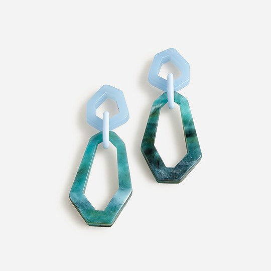 Made-in-Italy acetate chainlink earrings | J. Crew US