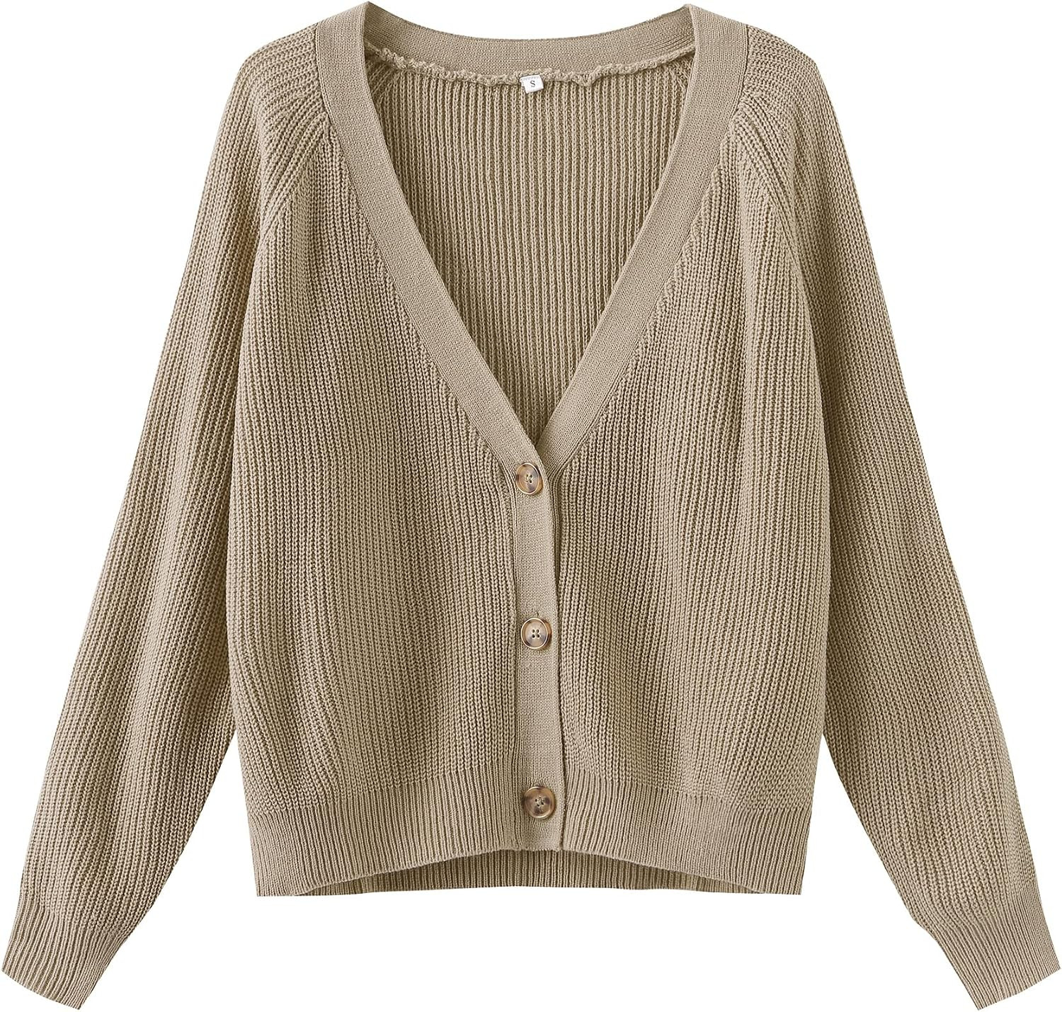 TASAMO Womens Cardigan Sweaters 2026 Fall Cropped Lightweight Sweater | Amazon (US)