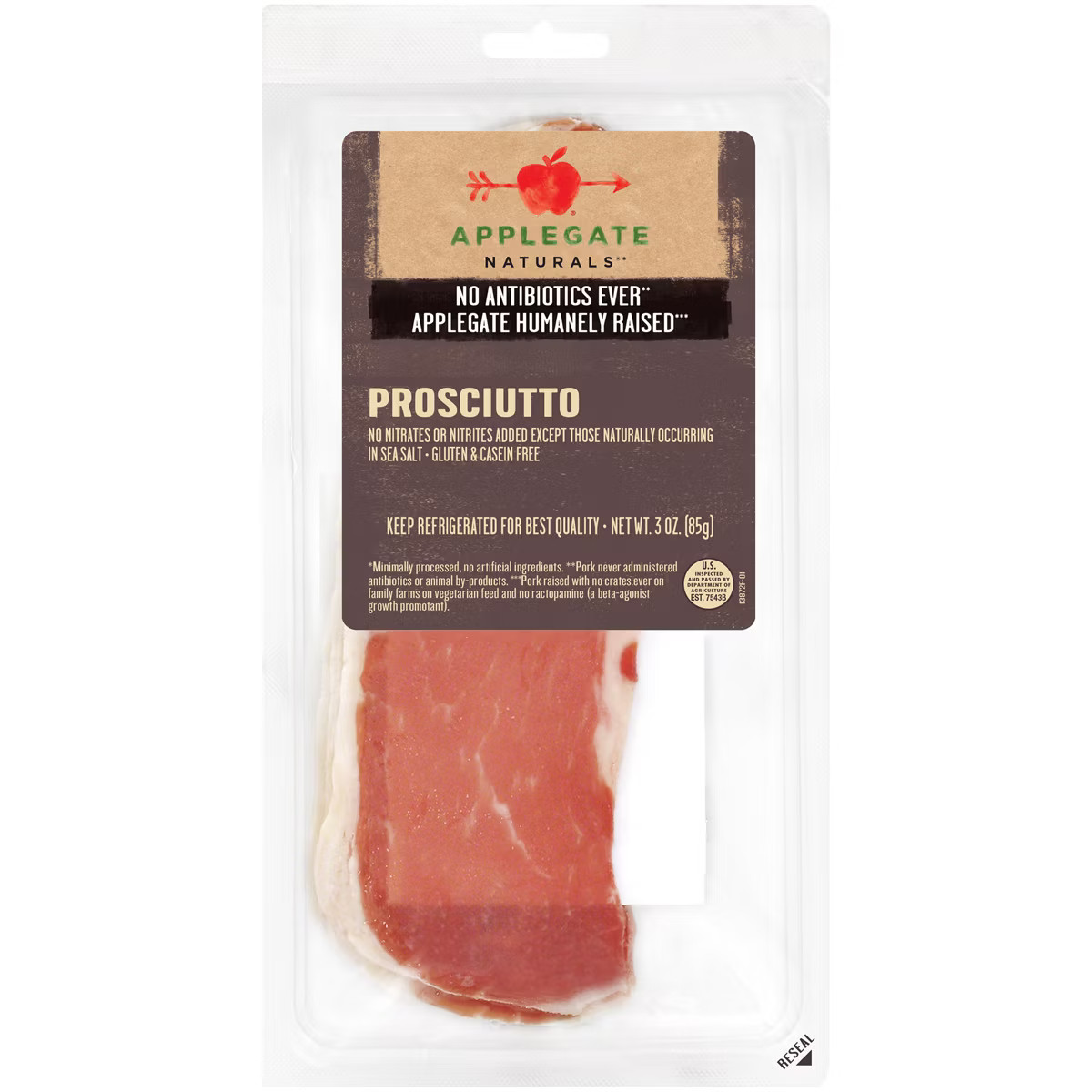 Applegate Natural Prosciutto - 3oz | Target