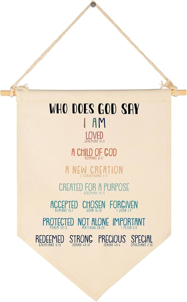 Biblical Affirmations Gift for Kids-Christian Classroom Decor-Sunday Bible School Learning Sign-F... | Amazon (US)