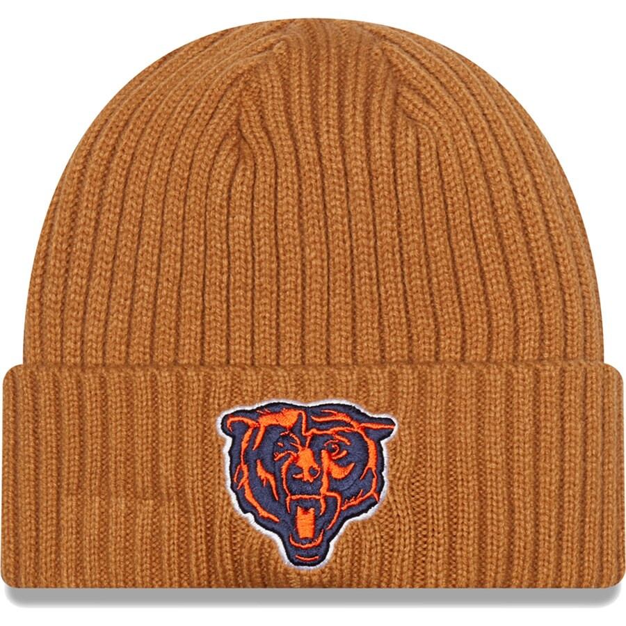 Men's Chicago Bears New Era Brown Core Classic Cuffed Knit Hat | NFL Shop