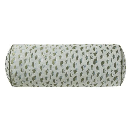 IEPOFG Fashion Home Decor 8" x 20" Green Woven Leopard Bolster Decorative Pillow | Walmart (US)