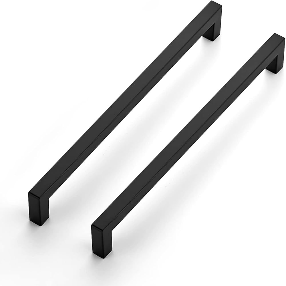 Ravinte 10 Pack 10 Inch Kitchen Square Cabinet Handles Matte Black Cabinet Pulls Black Drawer Pul... | Amazon (US)