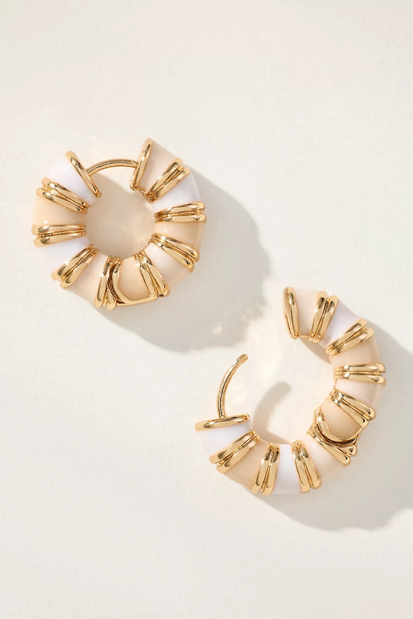 Colorful Huggie Hoop EarringsBy AnthropologieWrite a Review Reviews$36.00Color: WHITEFitStandardS... | Anthropologie (US)