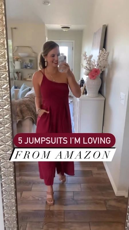 Jumpsuits & rompers from Amazon! 

Wearing size M in all & love the quality!!! These are top selling Amazon finds on my IG page @dorothypro 

Summer outfit, sandals, neutral heels , date night outfit, vacation outfit, casual wedding guest look, baby shower look, linen wide leg jumpsuit, free people dupe, look for less, one shoulder top, puff sleeve romper, spring outfit

#LTKStyleTip #LTKSeasonal #LTKVideo