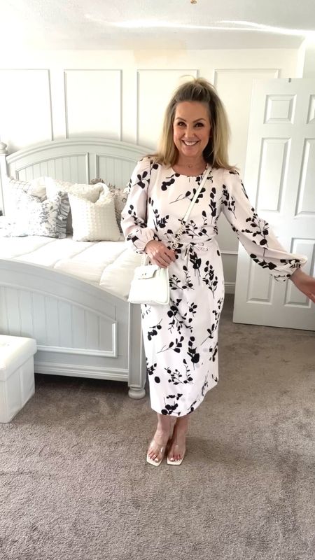 The prettiest, neutral dress that will not only take you through spring and summer, but in my opinion, ALL YEAR LONG!! it fits true to size, I am wearing my normal size medium.

#LTKwedding #LTKstyletip #LTKfindsunder100