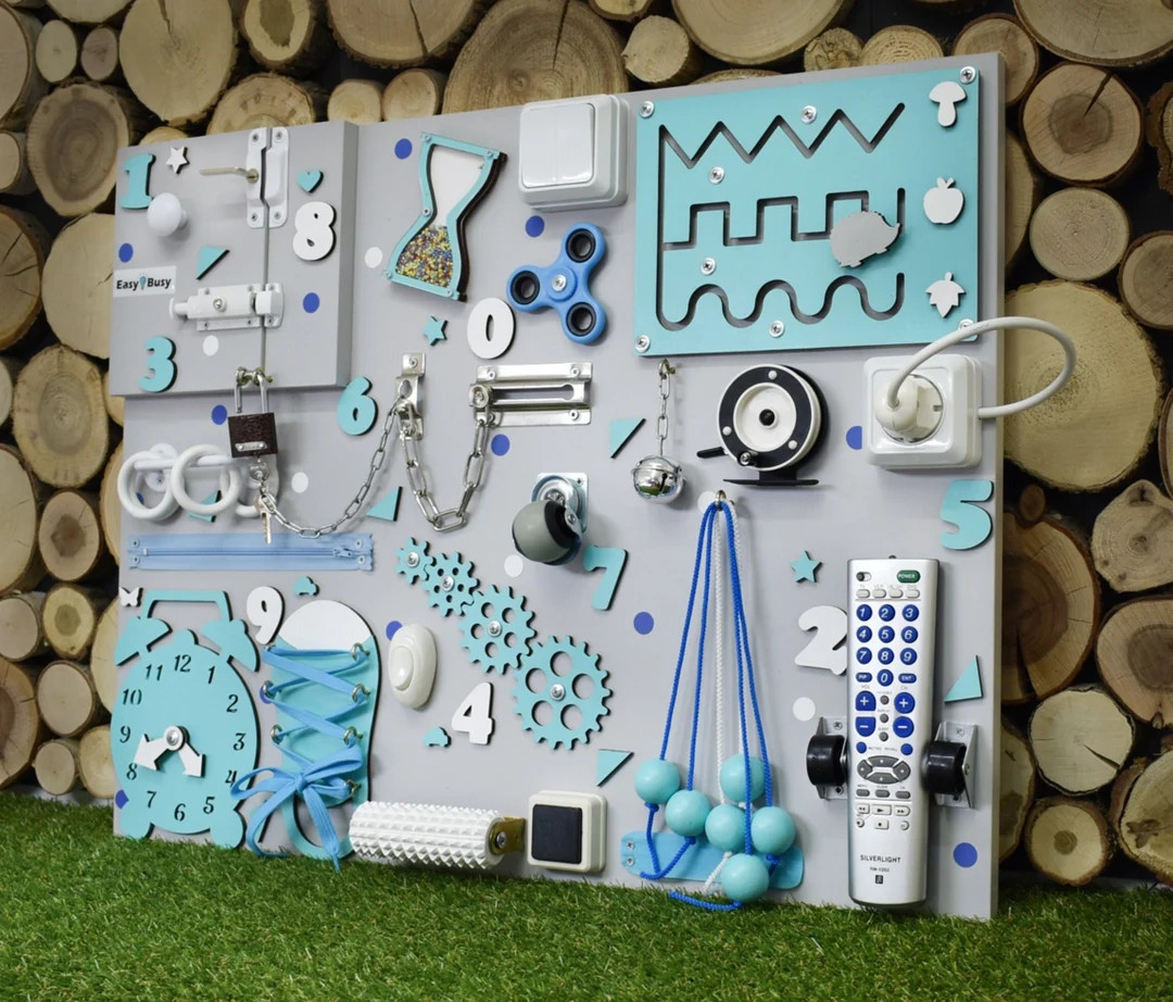 BIG SIZE! Express Delivery! Toddler Busy Board, Montessori bebe, 1st Birthday Christmas gift,  se... | Etsy (US)