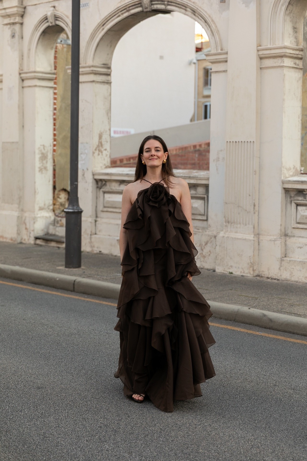 Cocoa brown edit! Loving this colour for all of the seasons. This ruffled gown was beautiful to wear to a ball or wedding too. 

#LTKstyletip #LTKaustralia #LTKpartywear