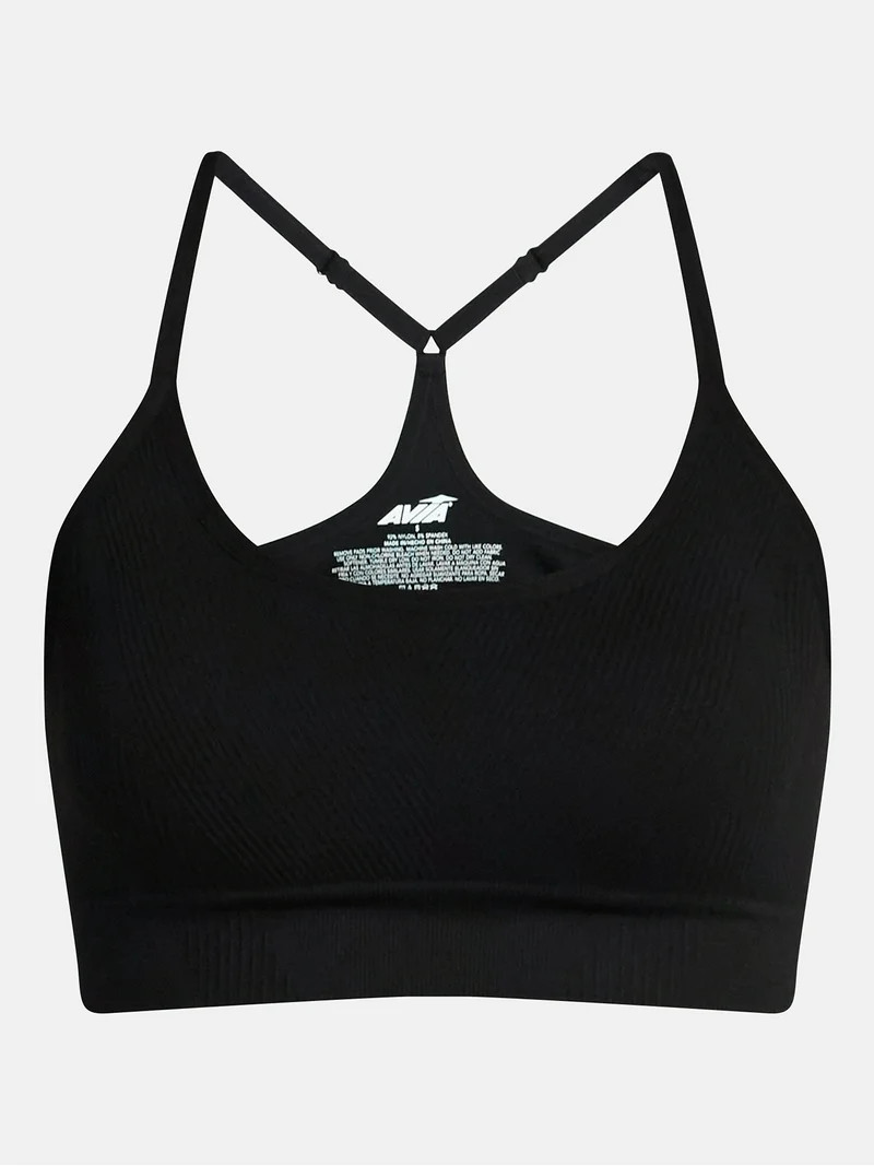 Avia Women's Low Support Seamless Textured Cami Sports Bra, Sizes XS-XXXL | Walmart (US)