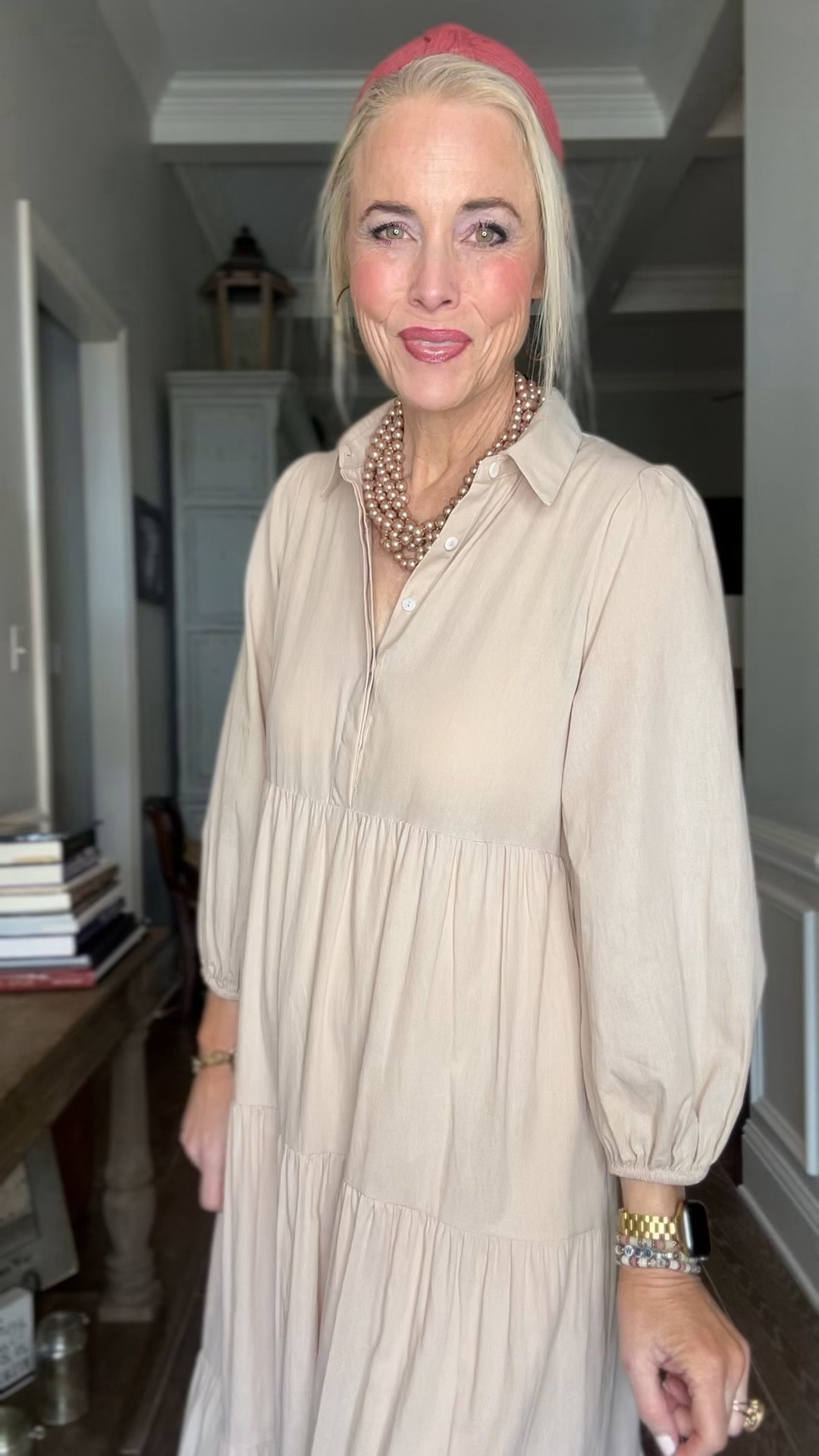 This size-inclusive maxi dress from Tuckernuck is absolutely stunning and can really be a great staple to add to your wardrobe. It’s lined where you need it and generous in fit without being overwhelming. Dress it up or down and wear it almost year round based on your accessories, shoes, and top layer. Comes in XS-3XL and 7 colors (including one print). I’m wearing it in my true size medium in the color sandstone with charcoal boots from Vici, a gorgeous blush pearl multi strand necklace from Jennifer Ponson Designs (con send link and discount codes separately if requested), and gold and pewter jewelry from Gorjana and Etsy. Watch band is from Amazon.

As a reminder for reference, I’m 53, 5’8 and 140ish lbs  

#LTKSeasonal #LTKover40 #LTKmidsize