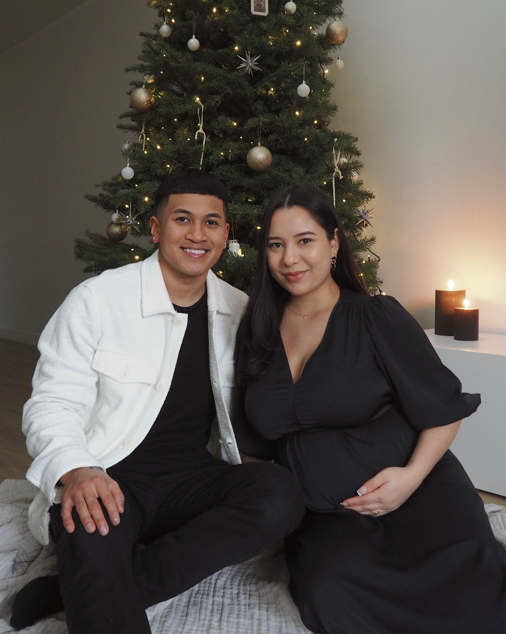 this year’s Christmas dress - bump friendly 🖤

#LTKHoliday #LTKfit #LTKSeasonal