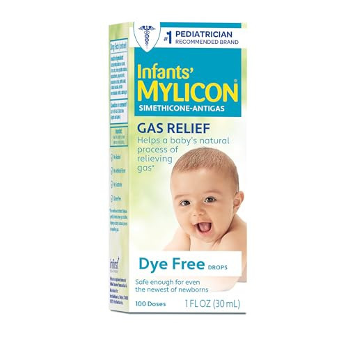 MYLICON Infants Gas Relief Drops for Infants and Babies, Dye Free Formula, 1 Fluid Ounce | Amazon (US)
