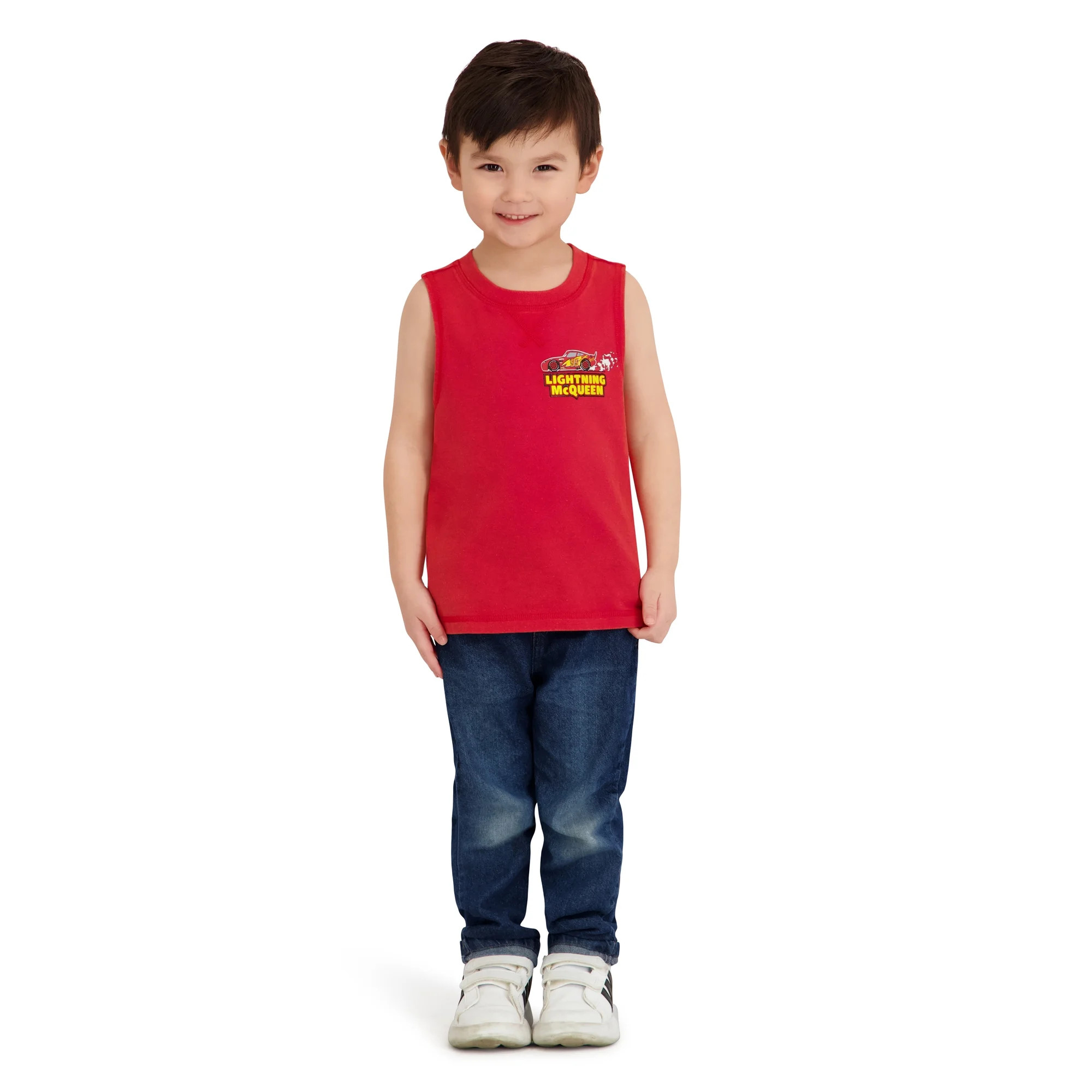 Cars Toddler Boy Sleeveless Muscle Tank, Sizes 12M-5T | Walmart (US)