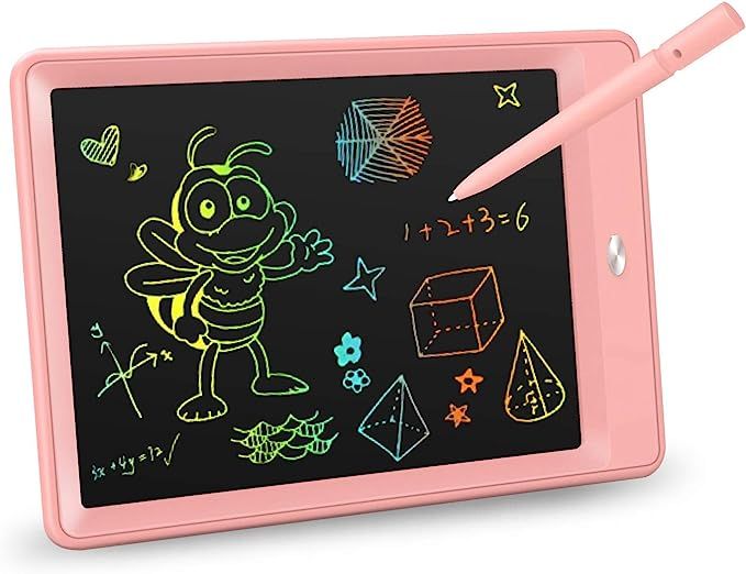 KOKODI LCD Writing Tablet, 10 Inch Colorful Toddler Doodle Board Drawing Tablet, Erasable Reusabl... | Amazon (US)