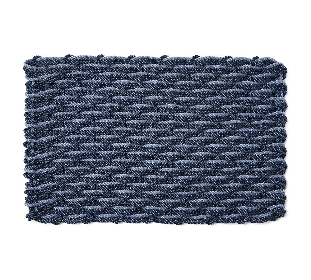 The Rope Co. Coastal Two-Tone Handwoven Doormat | Pottery Barn (US)