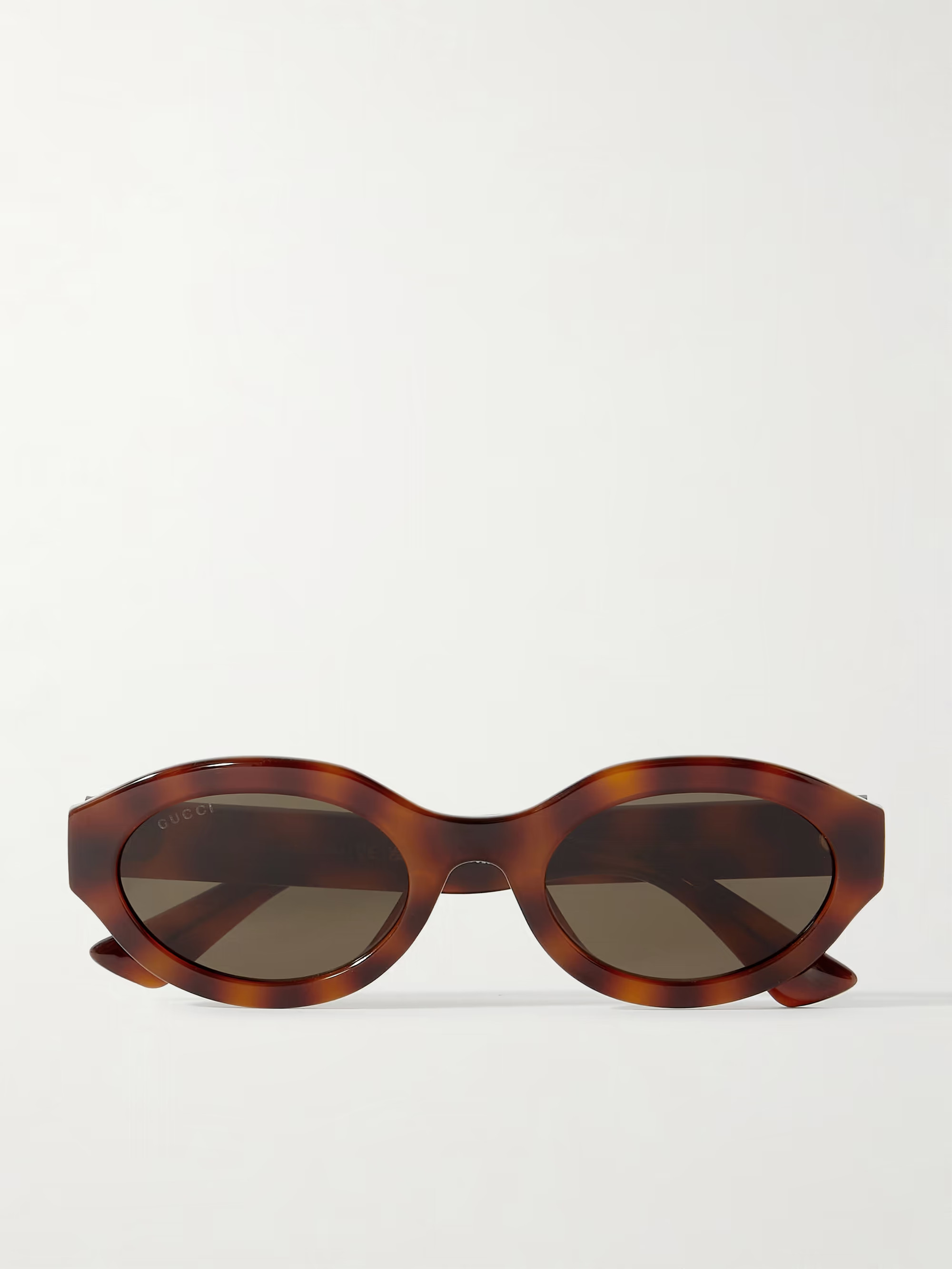 Oval-frame tortoiseshell acetate sunglasses | NET-A-PORTER APAC