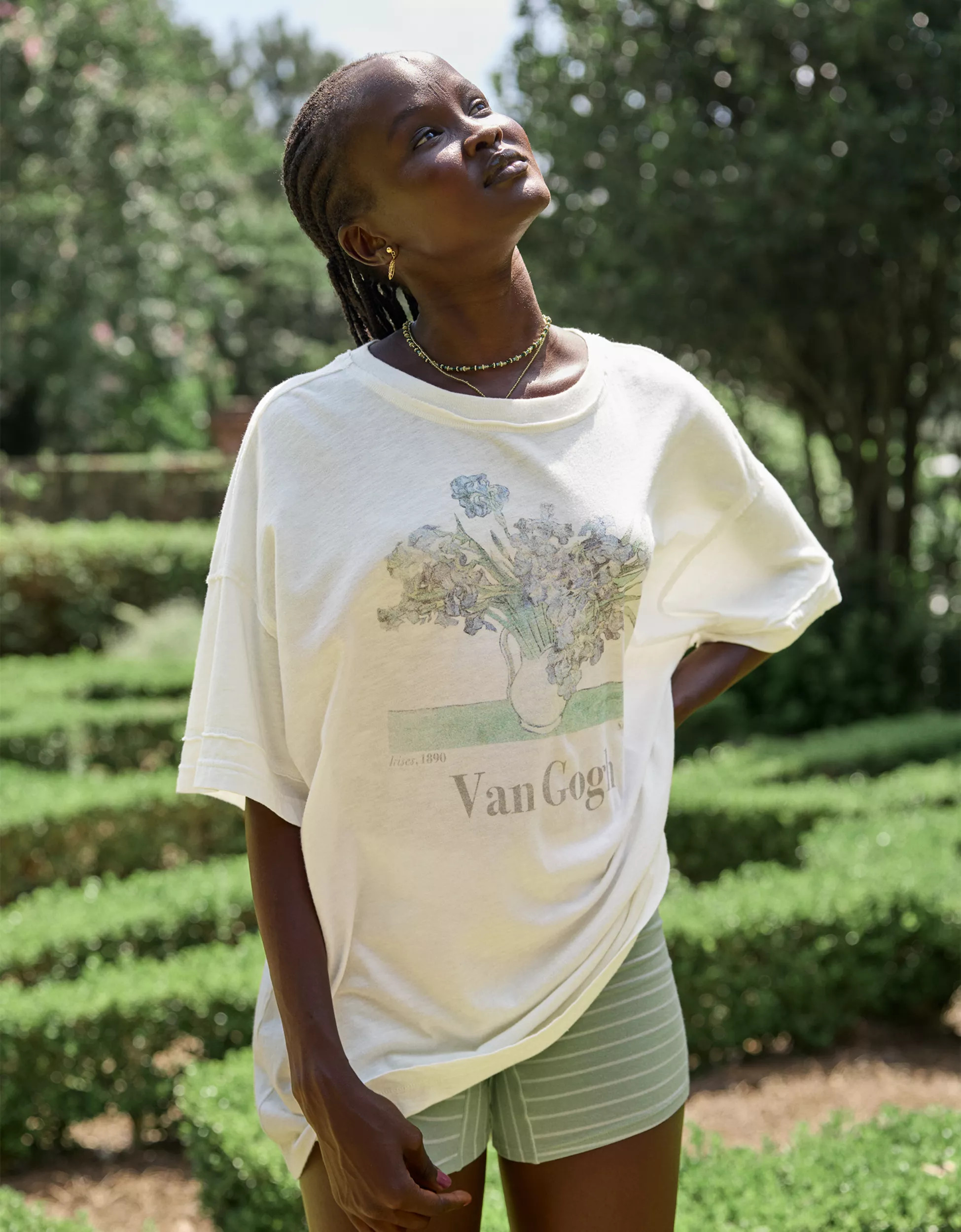 Aerie Crew Oversized Boyfriend T-Shirt | Aerie