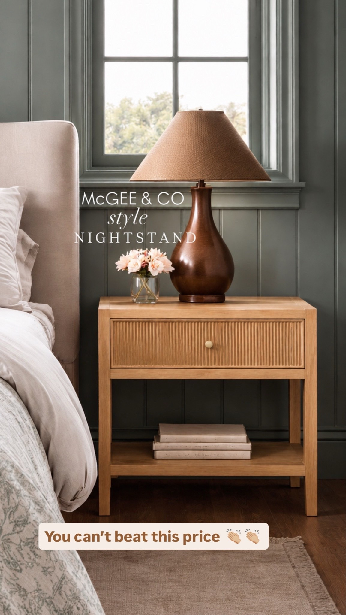 McGee & Co style nightstand | fluted wood nightstand | natural wood nightstand | designer look for less | affordable bedroom furniture | modern nightstand | bedroom furniture

#LTKHome #LTKSaleAlert