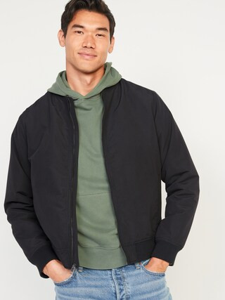 Water-Resistant Zip-Front Bomber Jacket for Men | Old Navy (CA)
