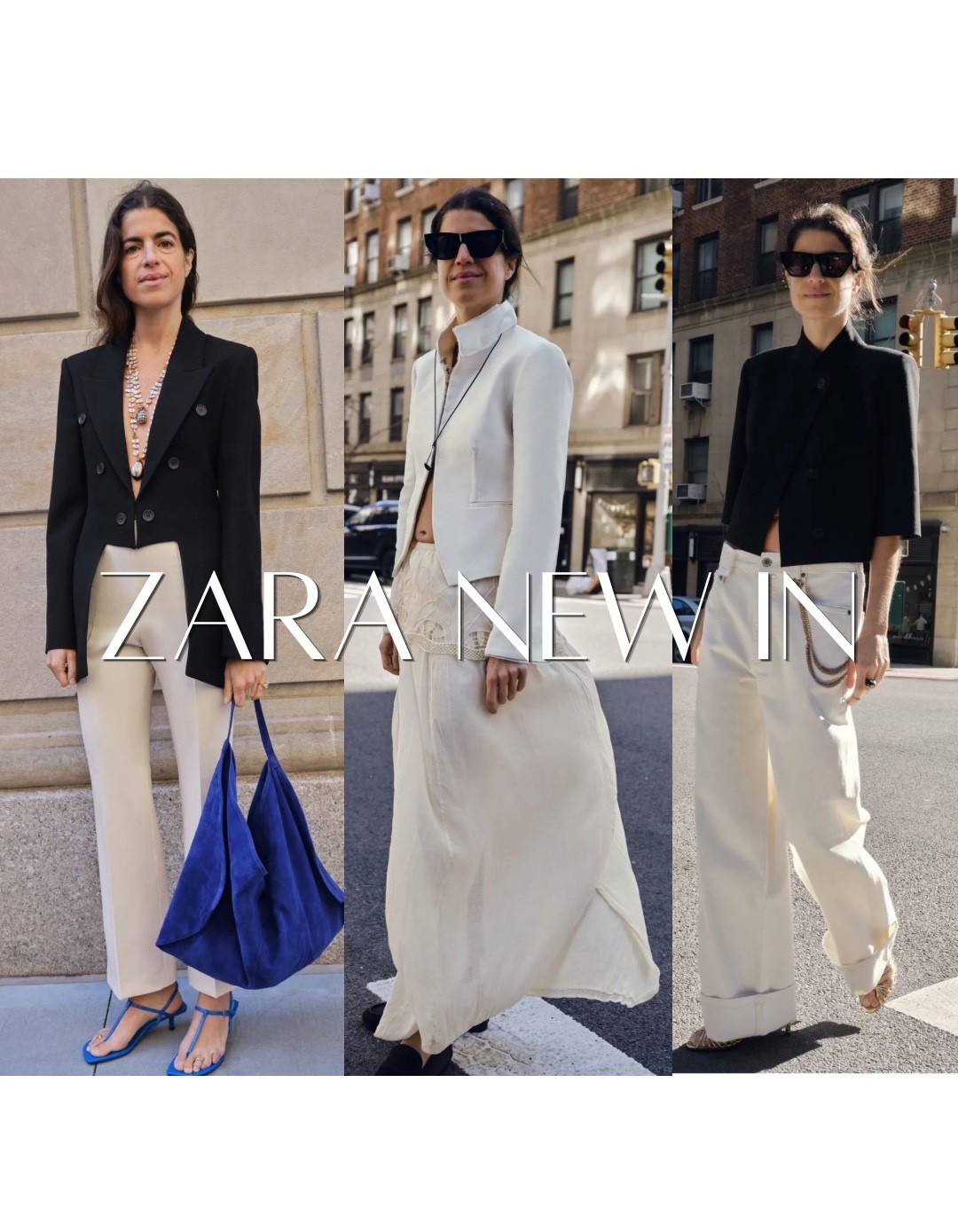 Leandra Cohen’s edit for Zara has just landed and it’s BEAUTIFUL! Linking my favourite pieces here. 

Spring outfits, summer outfits, cream trousers, cream skirt, cropped jacket

#ltkitbag #ltkstyle

#LTKOver40 #LTKootd #LTKgrwm