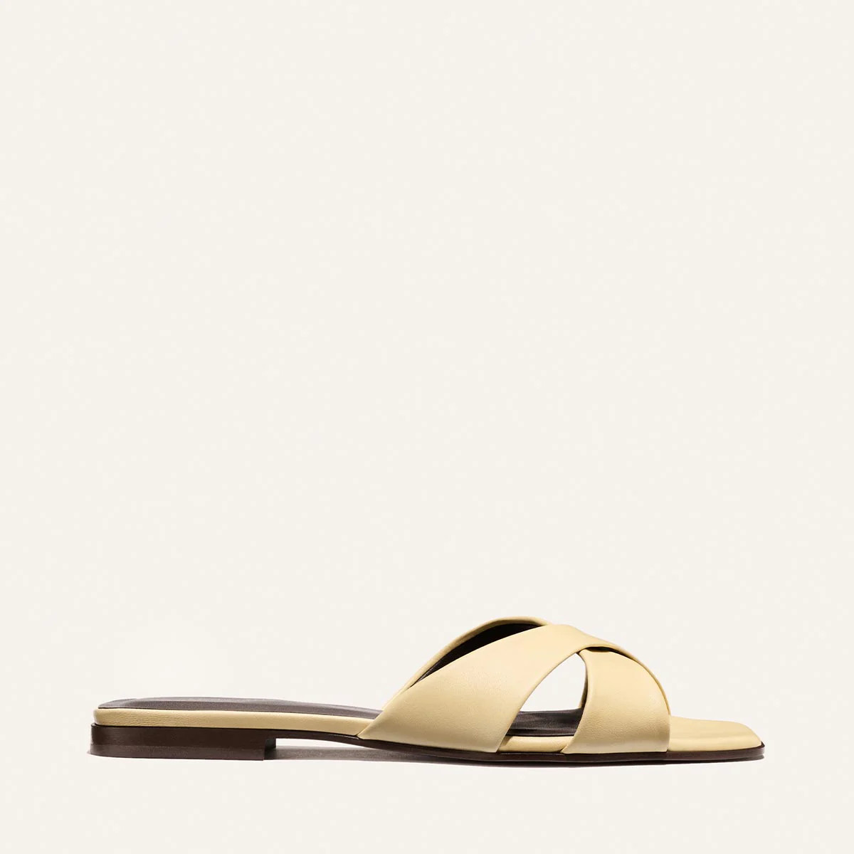 Alex Mill Margaux Collaboration Sandal Yellow Leather | Margaux
